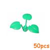 Non-Toxic 50Pcs Plants Accessories Moc City Pine Tree Branch Bush Stem Broadleaf With 3 Peach Leaves Grass Flower Building Bricks 6255