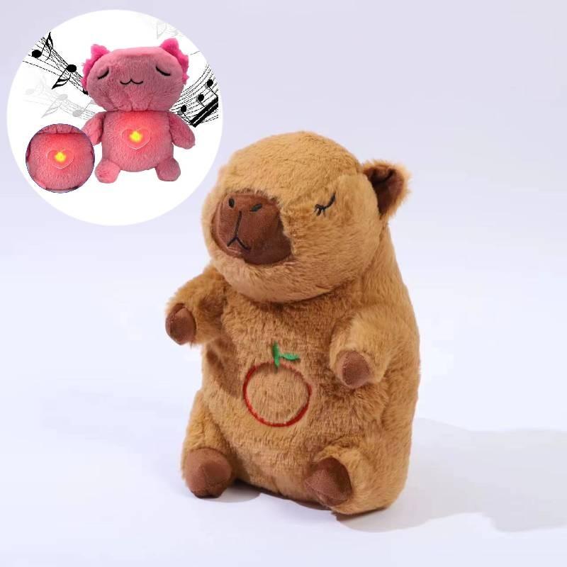 Adorable Plush Bear And Koala Breathing Toy With Soothing Glow And Sound Features