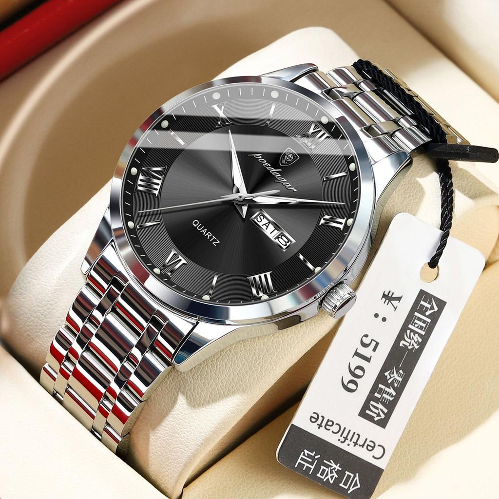 Ultra-Thin Men'S Watch Waterproof Luminous Calendar Watch
