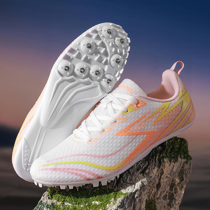Men Sprint Shoes Long Jump Light weight Professional Running Athletic Track Spike Soft Field Non Slip Nails Race Racing Match