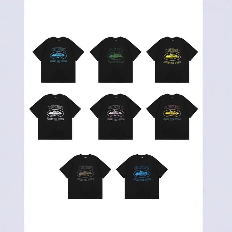 Corteiz Alcatraz Print Tee Unisex Streetwear Hip Hop Skateboard Casual Cotton T-Shirt Loose Fit