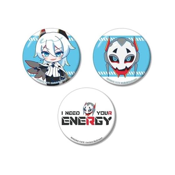 TV Anime RINGING FATE Saburo 3-Piece Can Badge Set