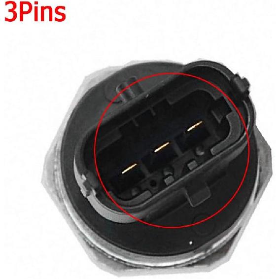 Fuel Rail Pressure Sensor, 0281006327/5297640, 2011-2012 2007-2010 Compatible with Dodge Ram 2500 3500 6.7L Compatible with Cummins Diesel
