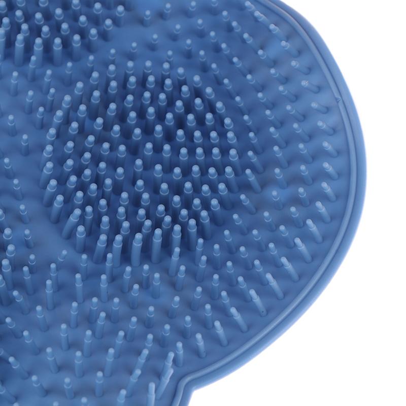 Silikonowa Mata Masująca do Kąpieli Szczotka do Prysznica do Stóp i Pleców Montowana na Ścianie Łazienkowa Mata do Mycia Stóp z Przyssawką