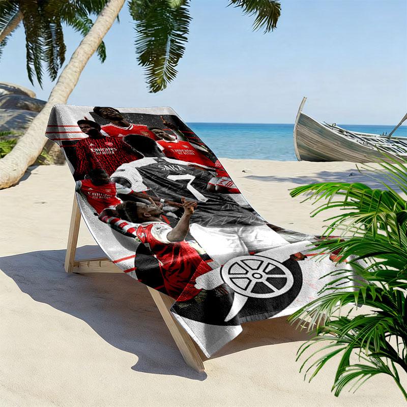 Bukayo Saka Fury Beach Towel, Large Soft Quick Dry Towel for Beach Camping Swimming