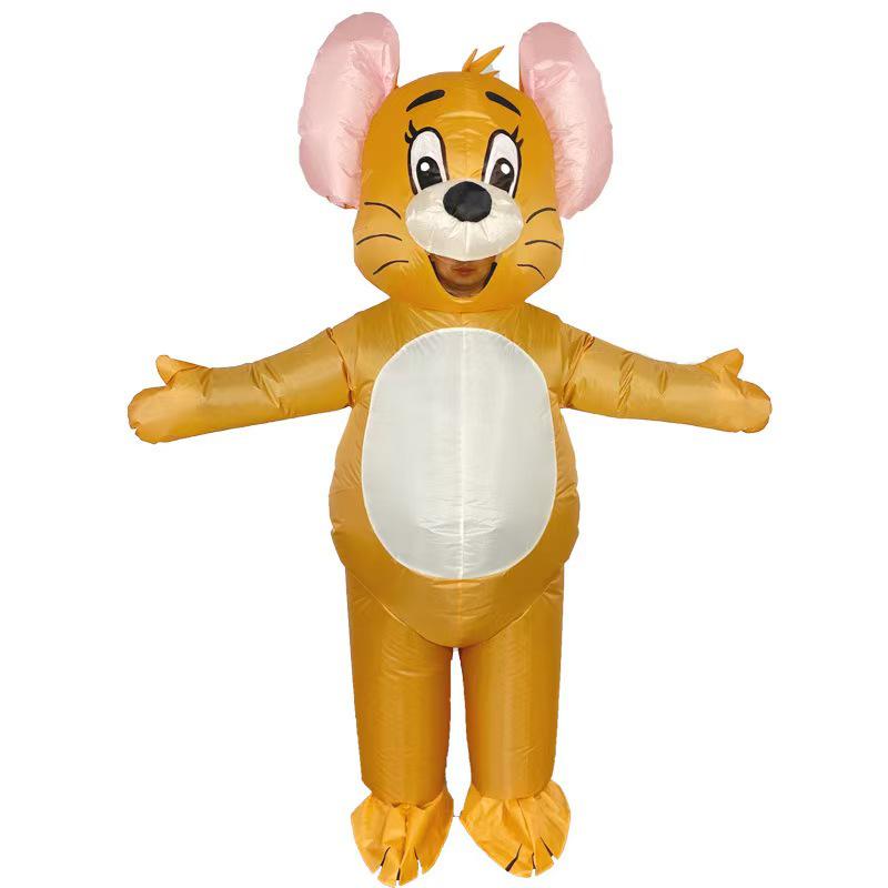 Cartoon Character Parent-Child Inflatable Costume for Holiday Parties