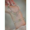Qinghe Tianshan Green Bamboo Knot Hetian Jade Bracelet for Women with Fortune Pendant, New Chinese Style National Style Jewelry