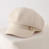 British style beret women's new fashion versatile painter hat showing face ducktongue octagonal hat