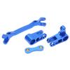Aluminiumlegierung Lenkungsteile Set Leicht Stark Einfach zu Installieren RC Auto Lenkungskomponente Blau