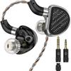 TRN TA4 Knowles Monitor Interchangeable QDC Detachable High Sound Canal Wired In-Ear Monitors, High-Resolution Audio, 2BA+2DD, Beryllium-Coated