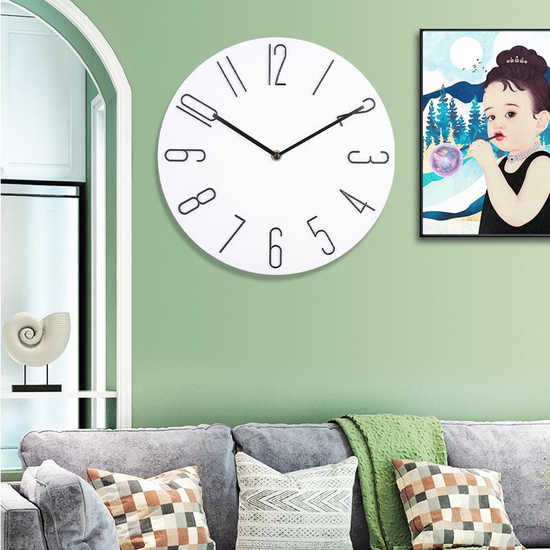 8-inch 20cm Clock Wall Hanging for Home Use, Silent, Simple, Luxurious, Creative, Wall Hanging, Living Room, Fashionable Clock