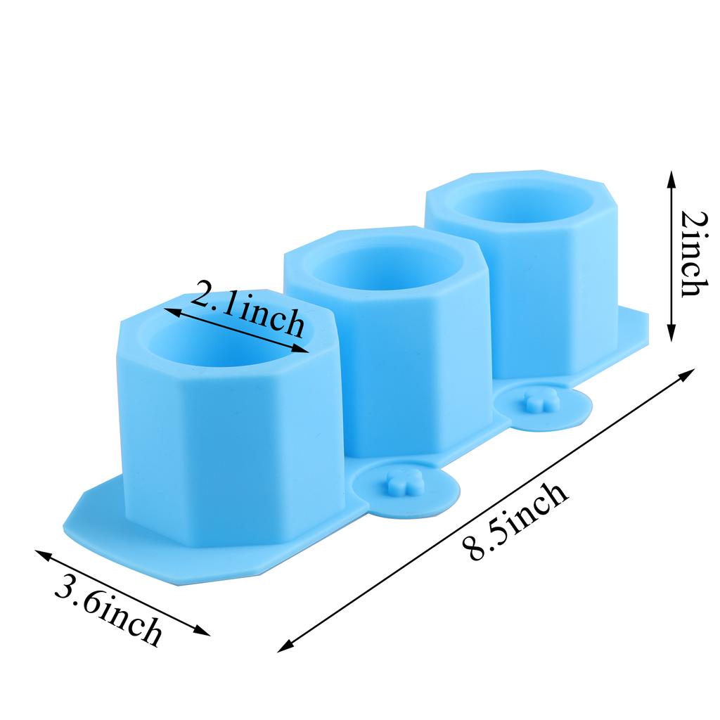5-Pack Mini Octagon Flower Pot Silicone Molds-Small Plant Planter Pot Mold Concr
