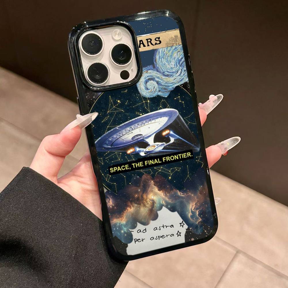

Classic Series S-Star T-Trek For Iphone 17 Air 16 15 14 13 12 11 Pro Max TPU+PC Plus Shockproof Back Phone Cover iPhone 16