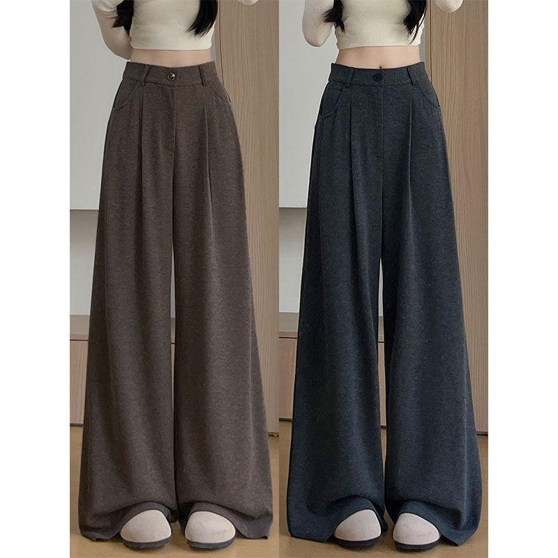 2026 New Women's High-Waist Slimming Wide-Leg Commuter Casual Pants