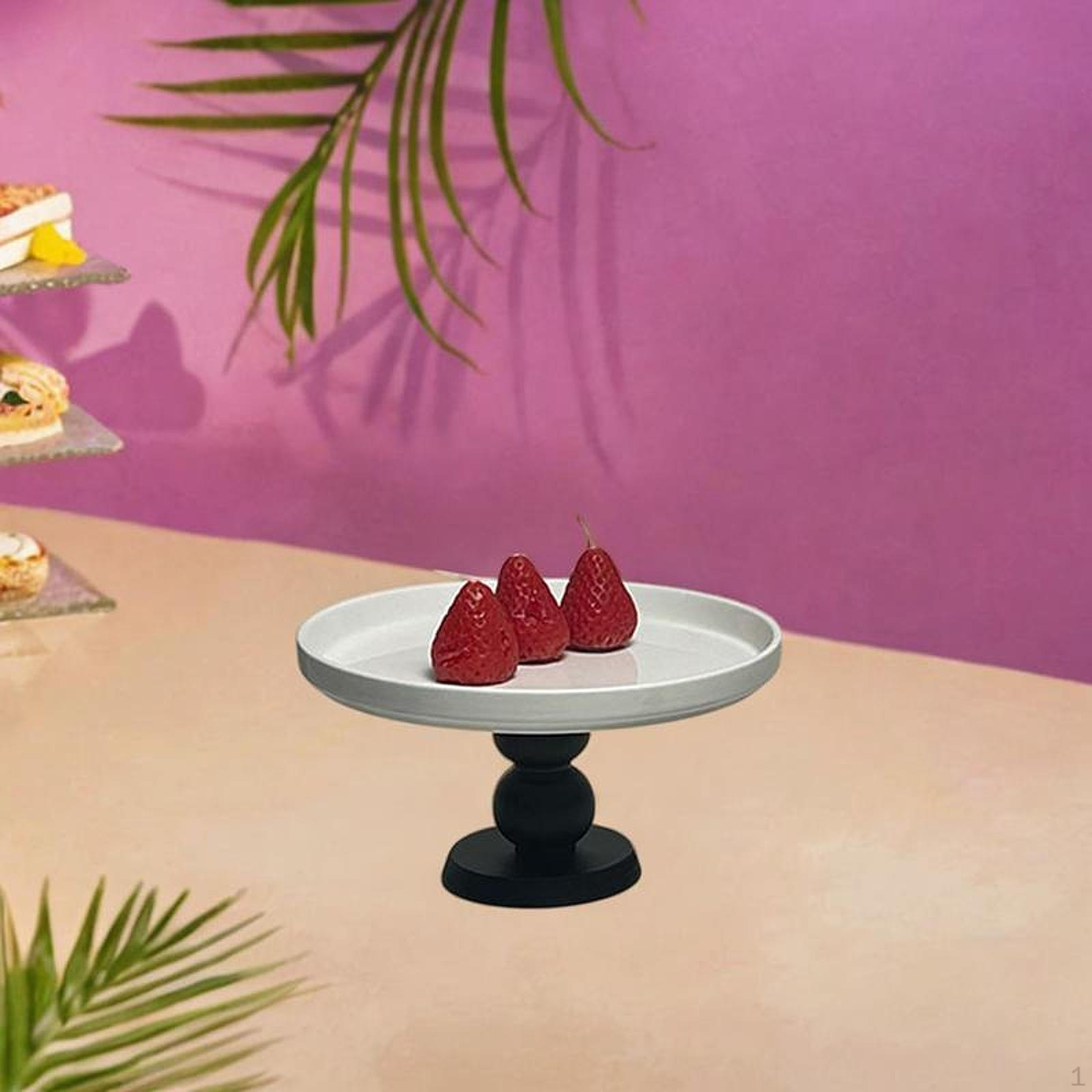 

Подставка для торта, держатель для кексов, центральный элемент стола, фруктовая тарелка, дисплей для десертов чёрный