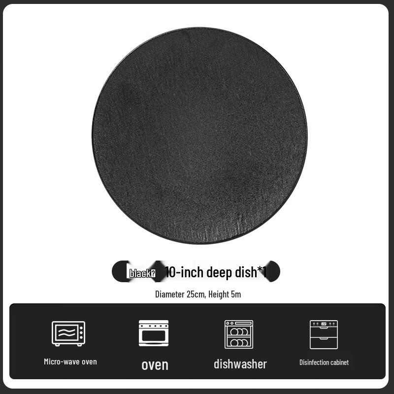 Chu Yi Qi Feng Black & White Slate Ceramic Dinnerware