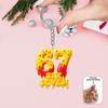 2D flat acrylic keychain - multiple colors available, perfect for backpack decoration and car key pendant