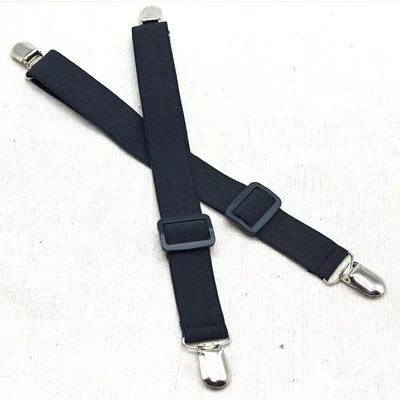 Bed Sheet Holder Adjustable Elastic 12 Clips Fixed Holder Mattress Clip Fasteners Cover Blankets Grippers Fixing Non-Slip Strap