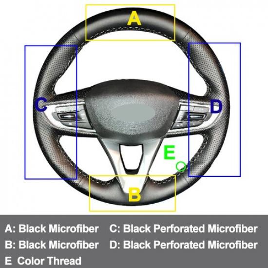 Hand Sewing Car Steering Wheel Cover For Chevrolet Tracker