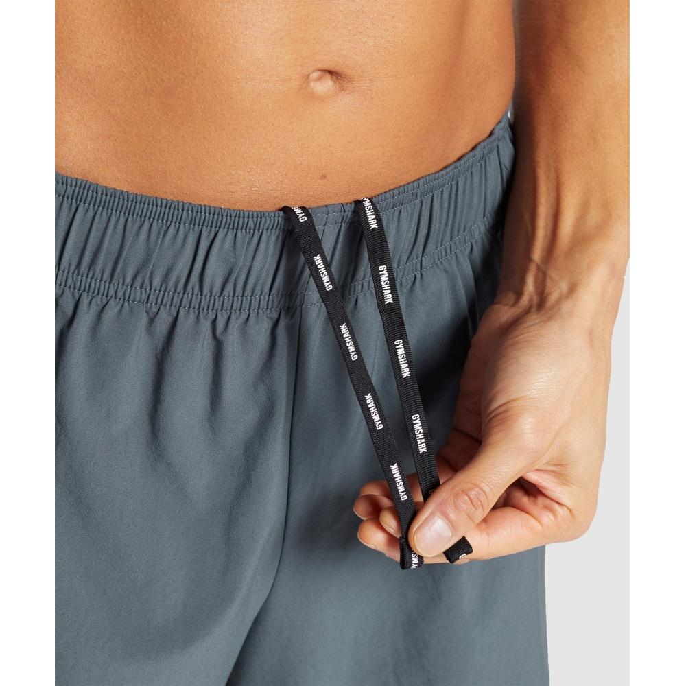 Gymshark Sport 7  Shorts Titanium Blue Faded Blue A3a1q Ucmy