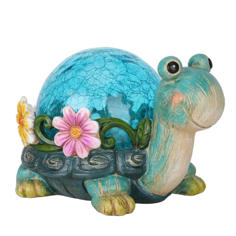 

Solars Outdoor Sculpture Garden Animal Statue Rubber Weather Proof for Automatic Illuminations in All Conditions