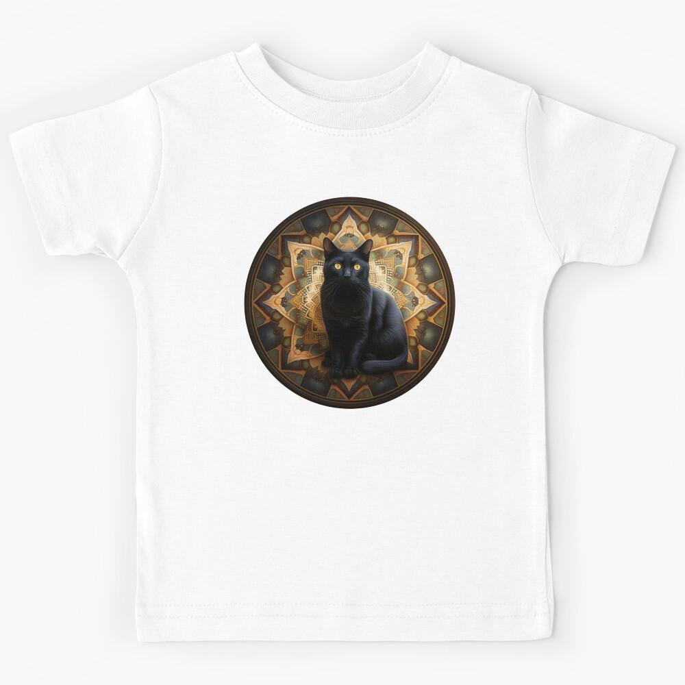Cat Noir #2234 | Black Cat Kids T-Shirt 110