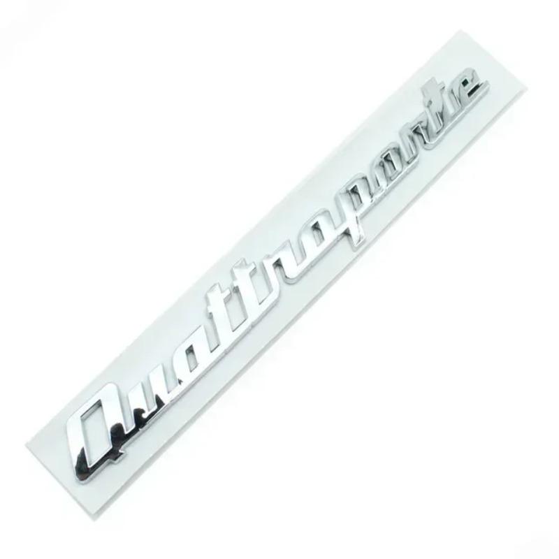 ABS Car Rear Trunk Letters Logo Emblem Badge Sticker For Gransport Granlusso Quattroporte GTS SQ4 Q4 Granturismo Sport