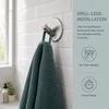 4 PCS Stainless Steel Adhesive Hook Sticky Backing Towel Hook Stainless Steel Hook  Bathroom Kitchen
