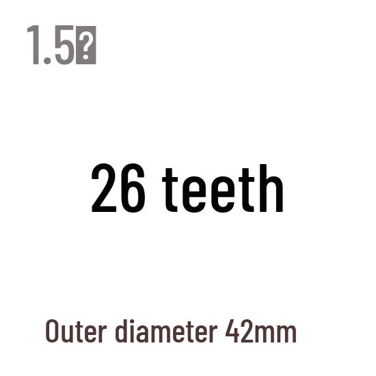 1,5M Modul Stirnrad, 13-120 Zähne, Stahl Zahnstange, 45 Stahl, Wärmebehandelt