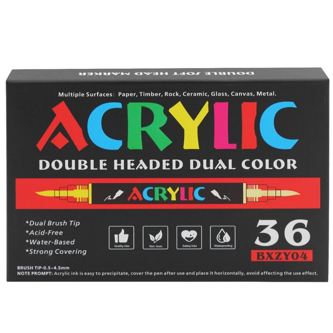 

Большой акриловый маркер, на водной основе, студенческий, для искусства, специальная акварельная ручка, детская акриловая ручка