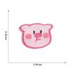 Cute Pink Pig Cartoon Embroidery Logo Patch for Clothing