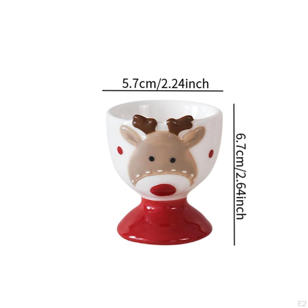 Weihnachts-Eierbecherhalter Keramik Küchenhelfer Geschenk Ständer Organizer für