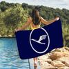 Fashion print L-Lufthansa Towel Drying Bath Towel Applicable To Light Swimming Camping Yoga Beach Out