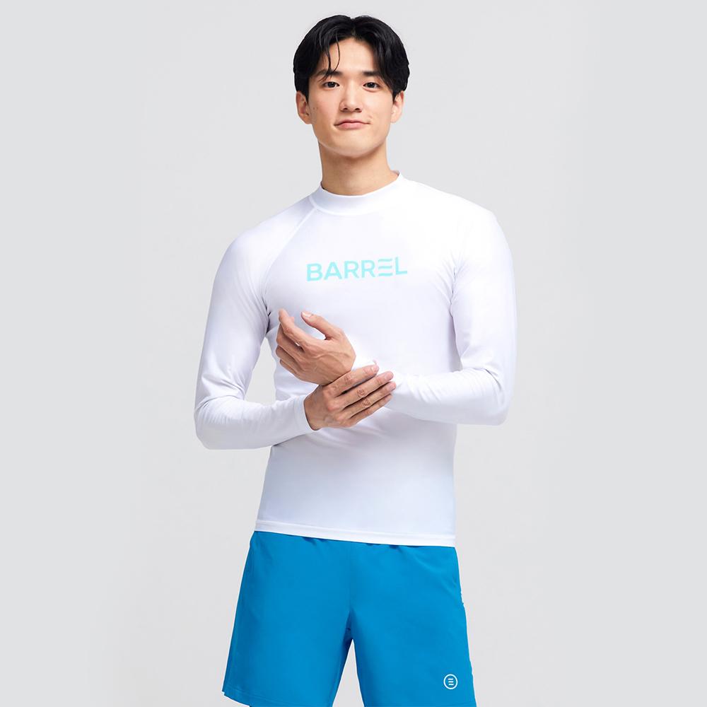 BARREL Men'S Ocean Rash Guard White (Bi2Mwrg09Wht)