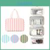 Travel Organizer With Wet Dry Separation For Cosmetic And Toiletry Storage