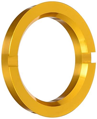 KYO-EI (Kyoei Sangyo) HUB CENTRIC RING 73mm/56mm, 2-pack, with flange, Aluminum/Gold, U7356