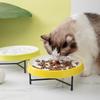 Pet Ceramic Slow Food Bowls and Plates, High-footed Dog Food Bowls, Food Bowls, Anti-choking Cats, Puppies, Small and Medium-sized Dogs and Dog Produc