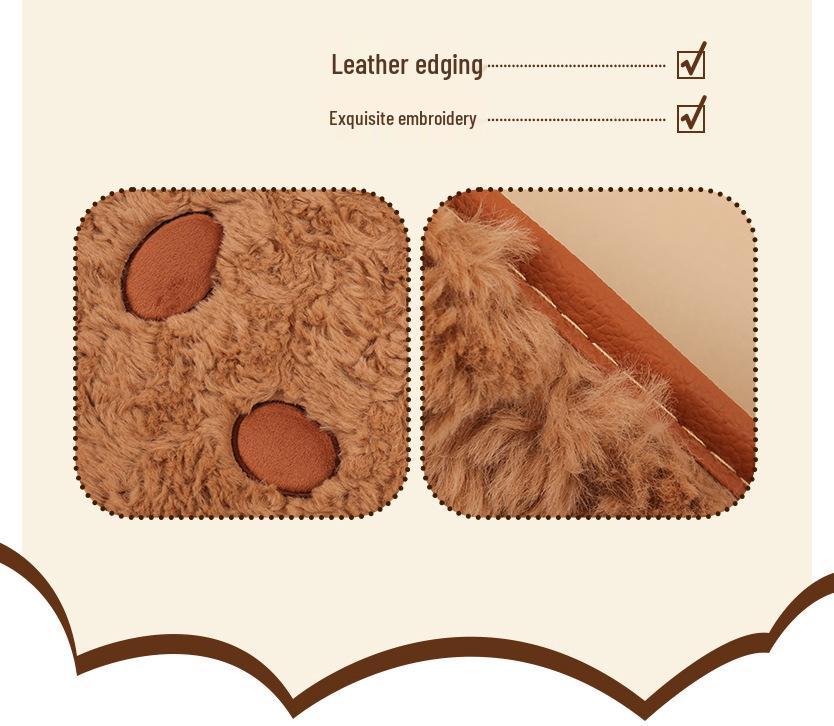 Winter Plush Puppy Car Seat Cushion for Ford Focus - Warm & Cute