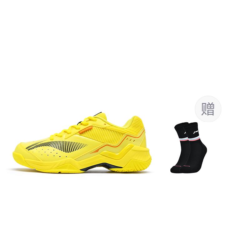 Li Ning Thunder Training Cushioning Breathable Low Top Badminton Shoes Unisex Bright Yellow AYTV005-3