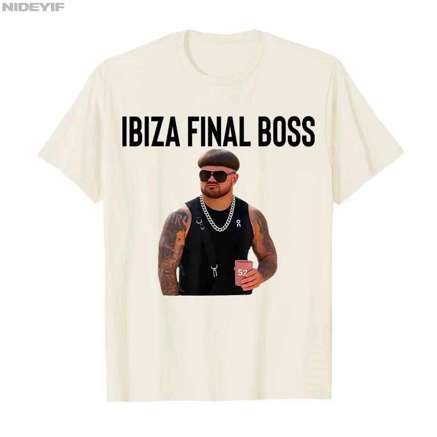 

Funny Viral Bower Haircut Ibiza Final Boss Meme Club Summer T-shirt for Men Women Cotton T Shirts Short Sleeve Tops 4XL