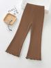 Ribbed Bell Bottom Pants for Infants and Girls - European and American Style, Four-Season Wear