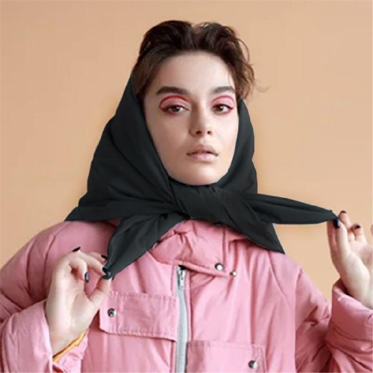 Kopfschal Mütze Damen Daunenmütze Antistatische Radmütze Damen Warme Mütze mit Ohrenklappen