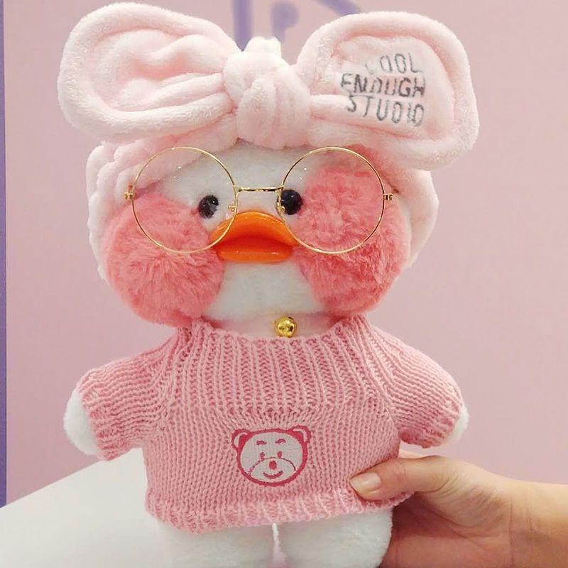 Kačka s kyselinou hyaluronovou Malá žlutá kachna panenka Ins Ducks Lalafanfan Ducks Plyšové plyšové hračky Ducks Panenka Narozeniny 30cm