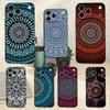 Totem Colorful Flower Mandala For iPhone 12,14,13,15,8,7,16,11,17,X,Mini,Plus,Pro,XR,SE,XS,Max,Soft Silicone Black Case