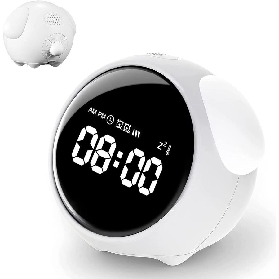 Child Alarm Clock Digital Emotion Table Clock WIth Light Cute Cartoon Alarm Clock For Kids