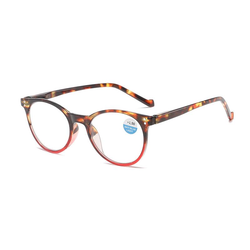 European and American frame new fashionable reading glasses large round frame anti-blue reading glasses
