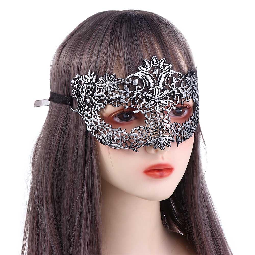 Props Face Mask Masquerade Costume Bronzing Dance Masks Lace Masquerade Party Supplies Venice Mask