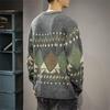 Amerikanischer Klassischer Retro Herren Übergröße Pullover: Herbst/Winter Ethnischer Stil Lässige Strickware