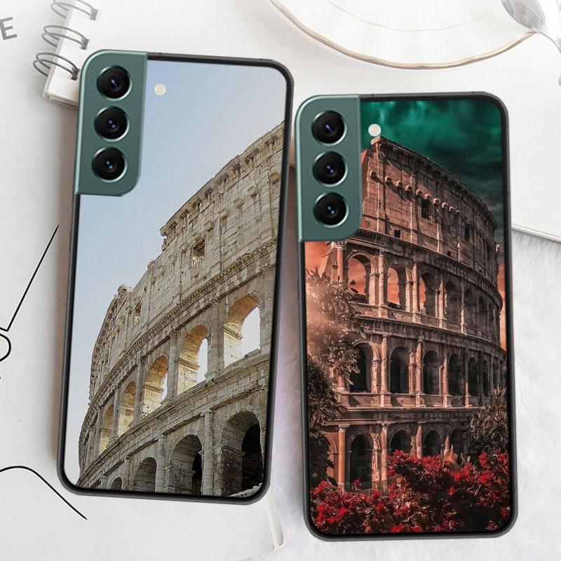 Colosseum Rome Italy Phone Case For Samsung S25 Edge S24 FE Galaxy S22 Ultra S21 Plus S20 S23 S10 Plus Cover Silicone Soft Coque