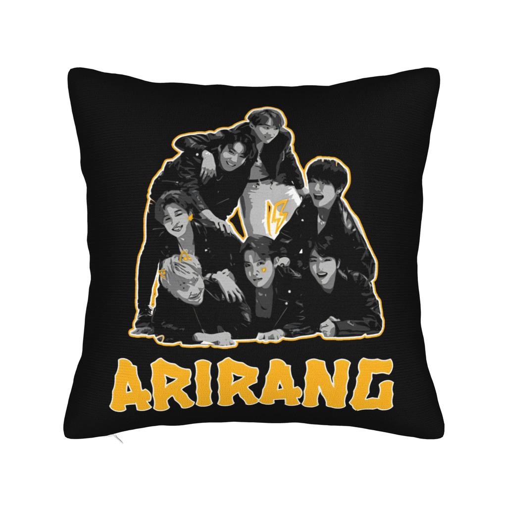 American Singer BBillie EEilish Square Pillow Case Polyester Cushions for Sofa Casual Pillowcase